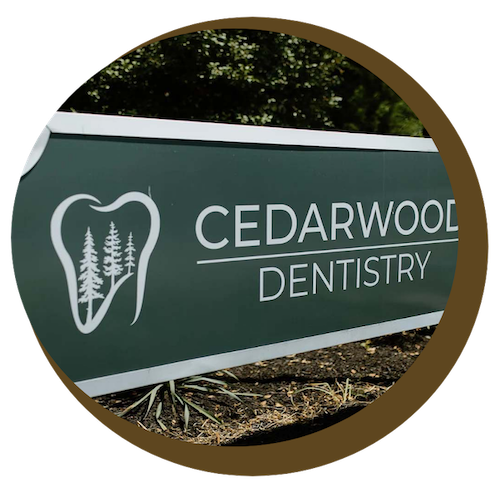 Cedarwood Dentistry outside sign