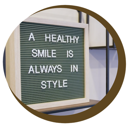 a healthy smile is always in style